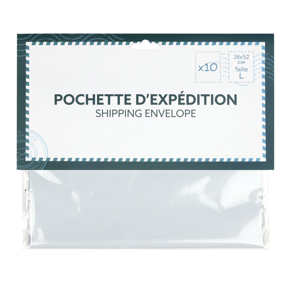 Pochette d'expédition x10 taille L 38x52cm
