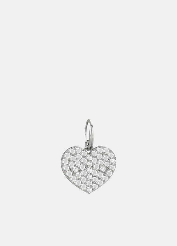 Medaglietta cuore con strass