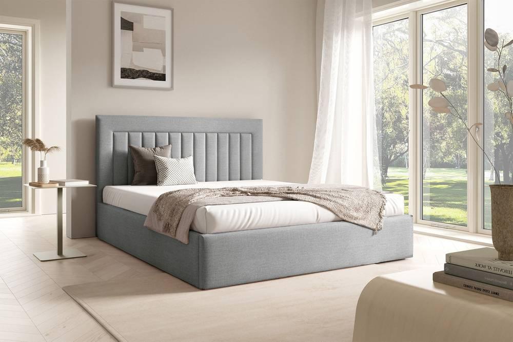 Bedframe 140x200 cm Alodie fluweel met opbergruimte