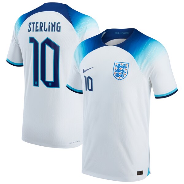 Raheem Sterling England National Team Nike 2022/23 Authentic Home Jersey - White