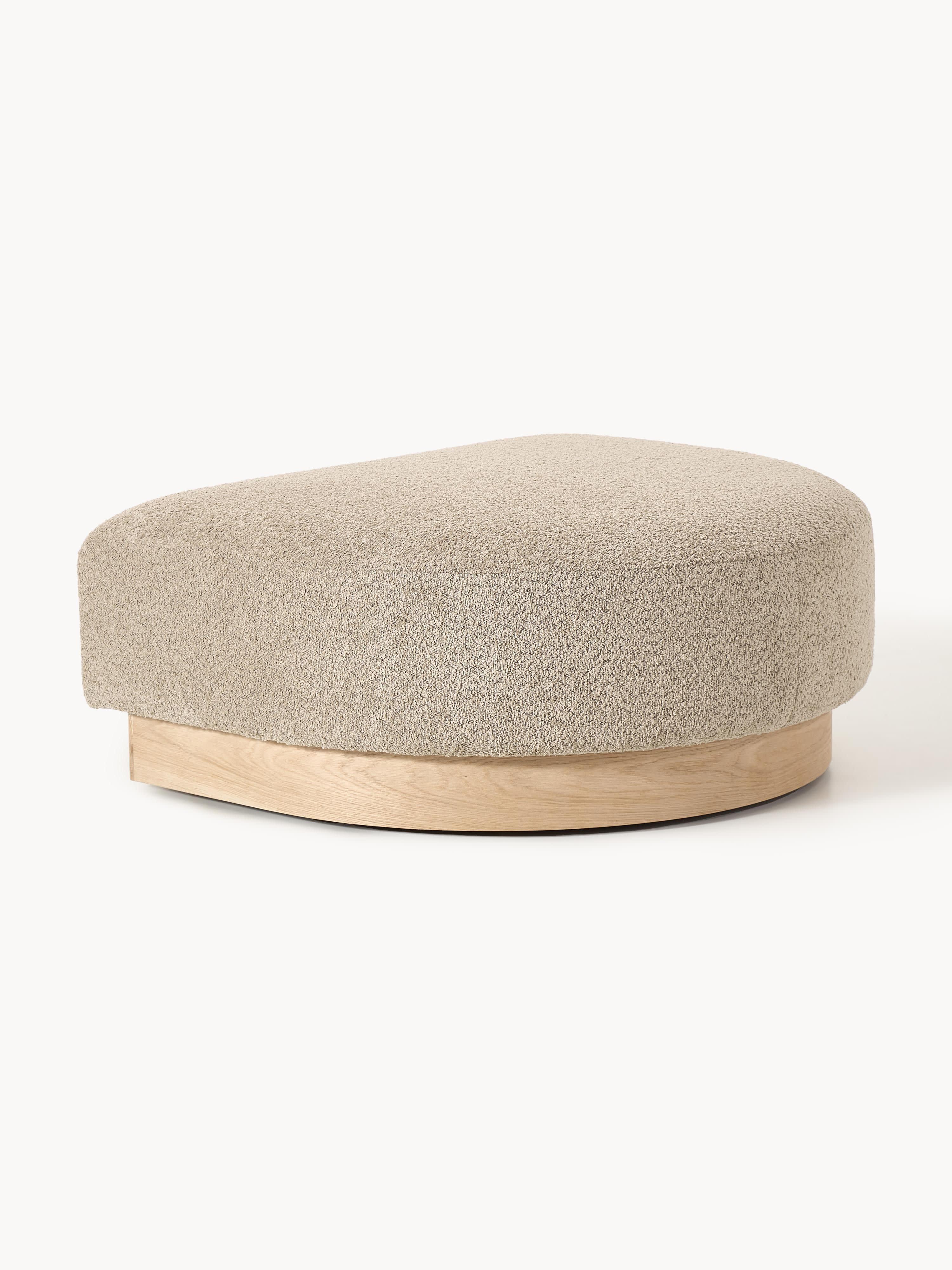 Sofa-Hocker Natalie aus Teddy-Bouclé