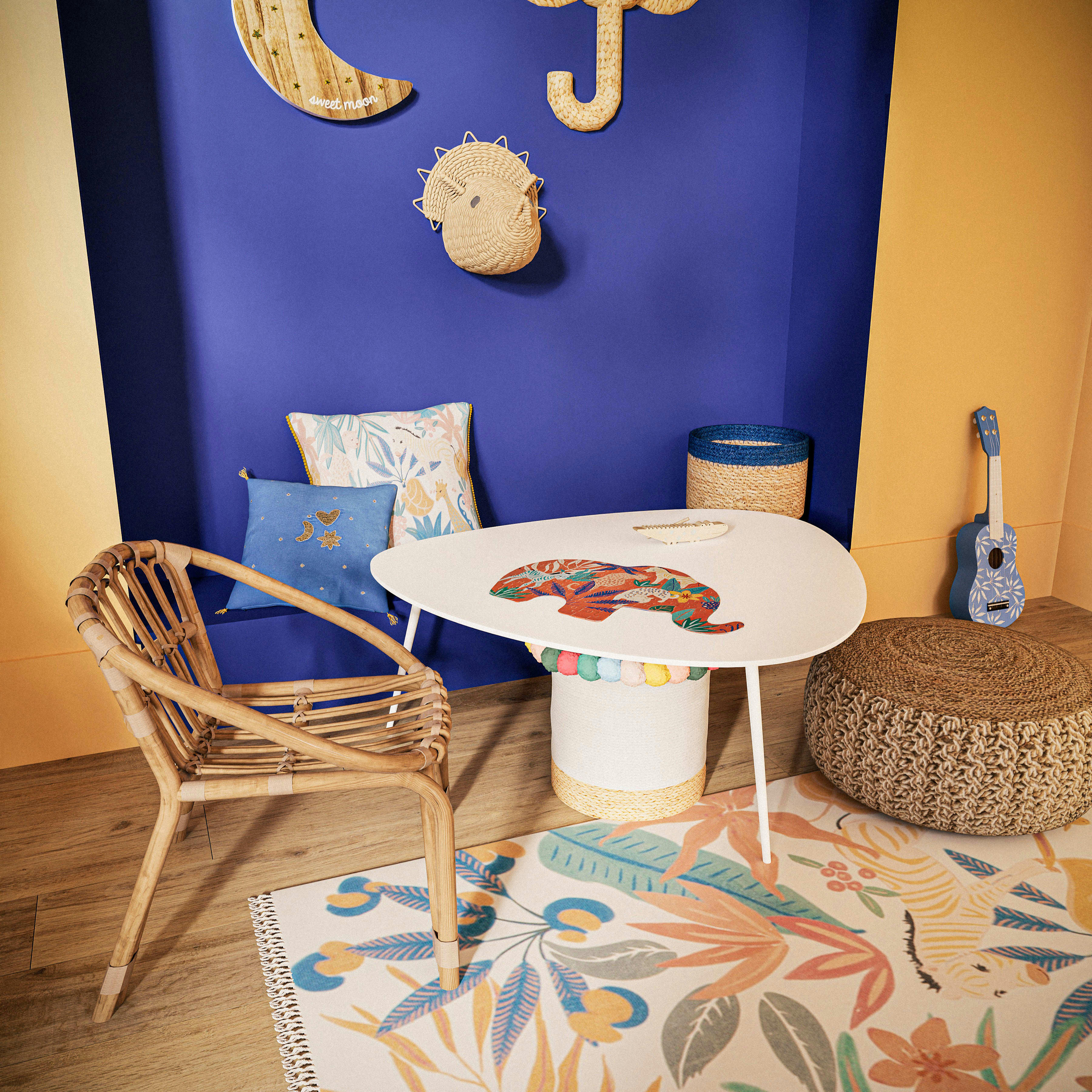 MADRID - Puzzle éléphant multicolore