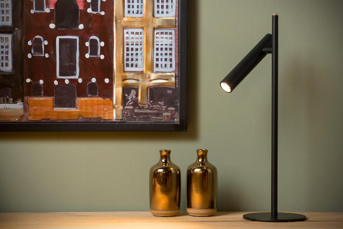 Lucide bureaulamp PHILON - Geïntegreerde LED - Zwart