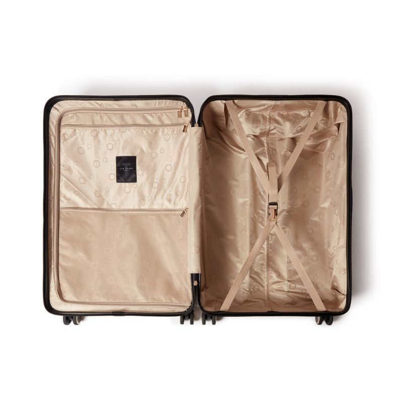 Ted Baker Midnight Bloom Medium 4 Wheel Floral Travel Suitcase 77L