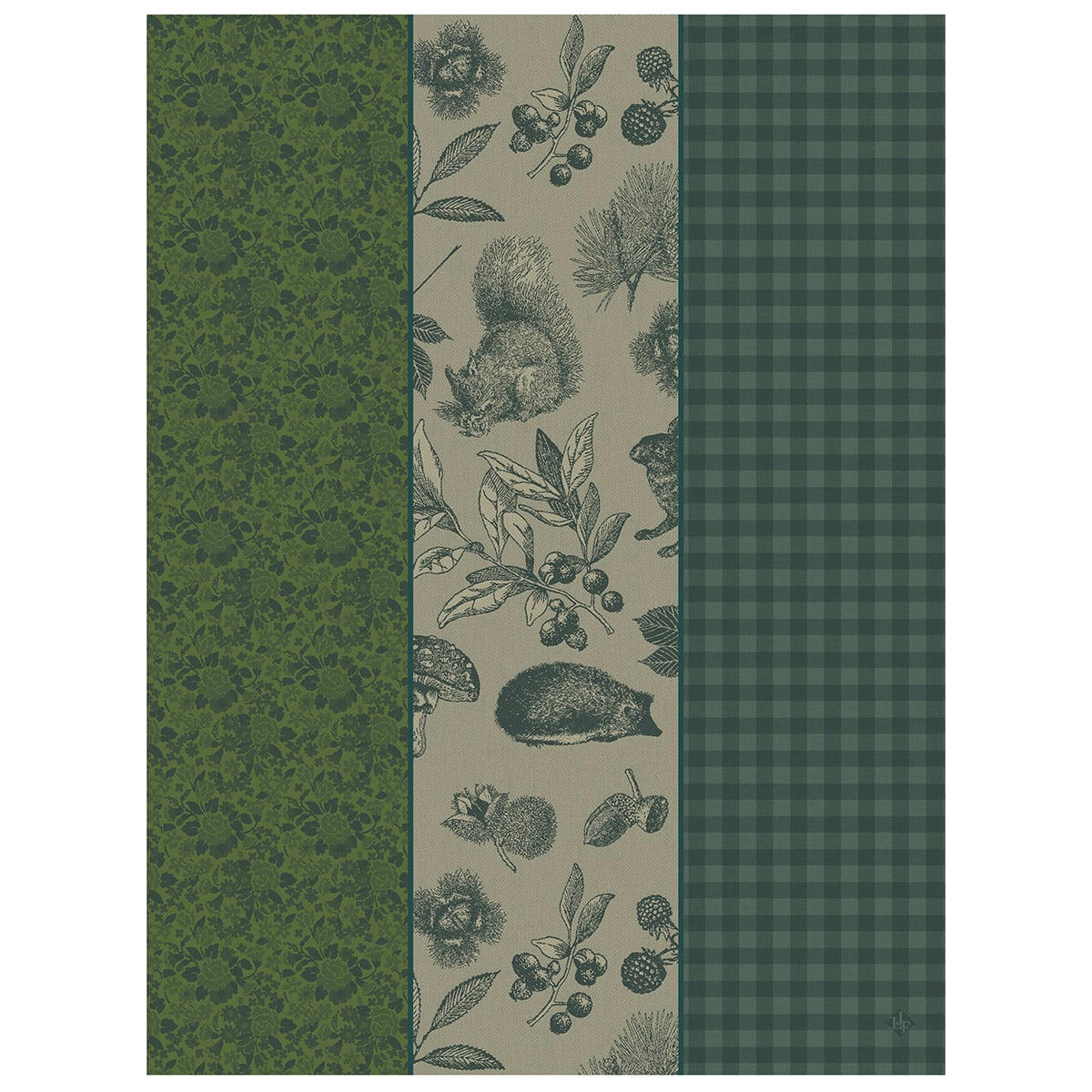 DANS LES BOIS TRYPTIQUE - Torchon en coton sapin 60 x 80