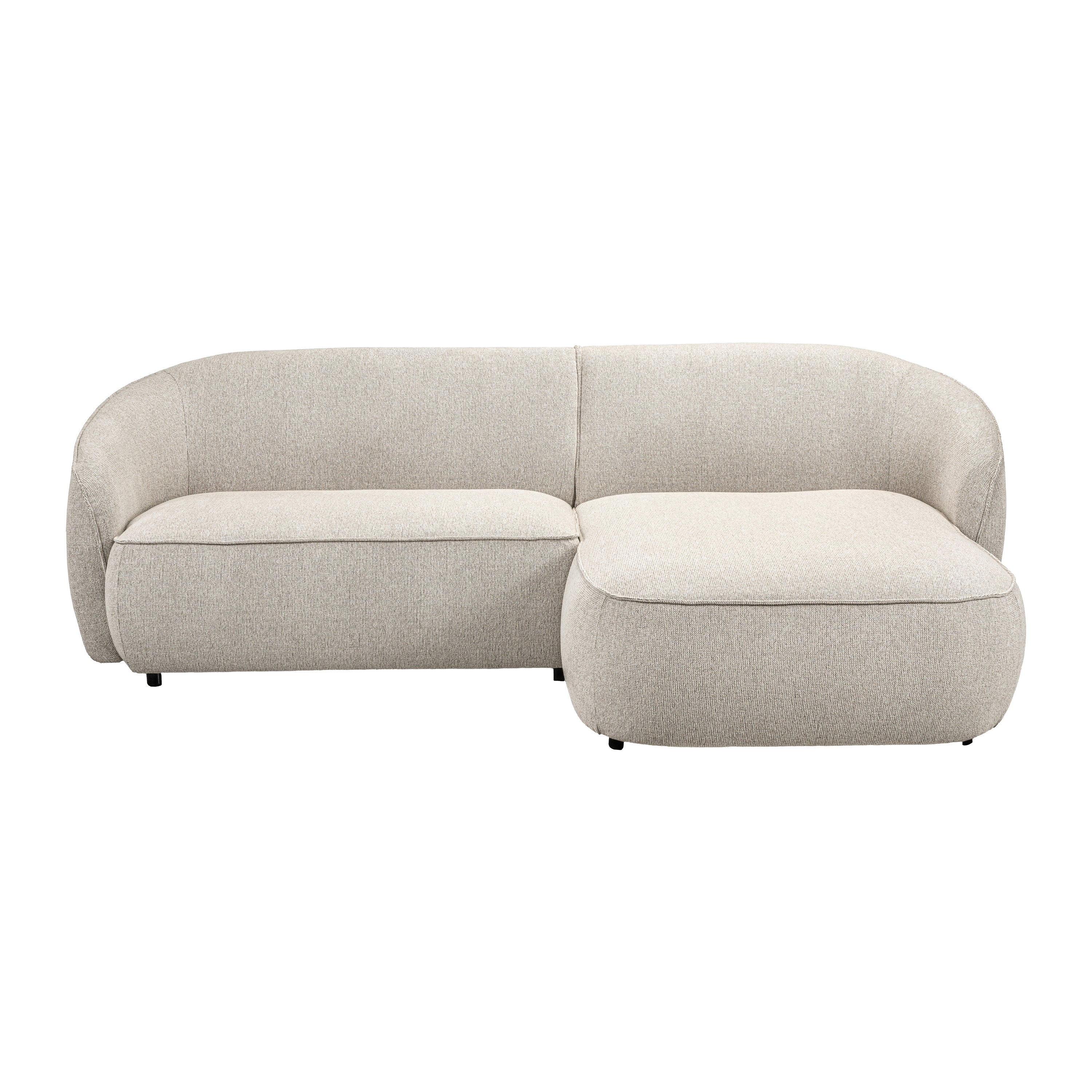 by fonQ Chubby Hoekbank met Chaise Longue Rechts - Naturel Melange