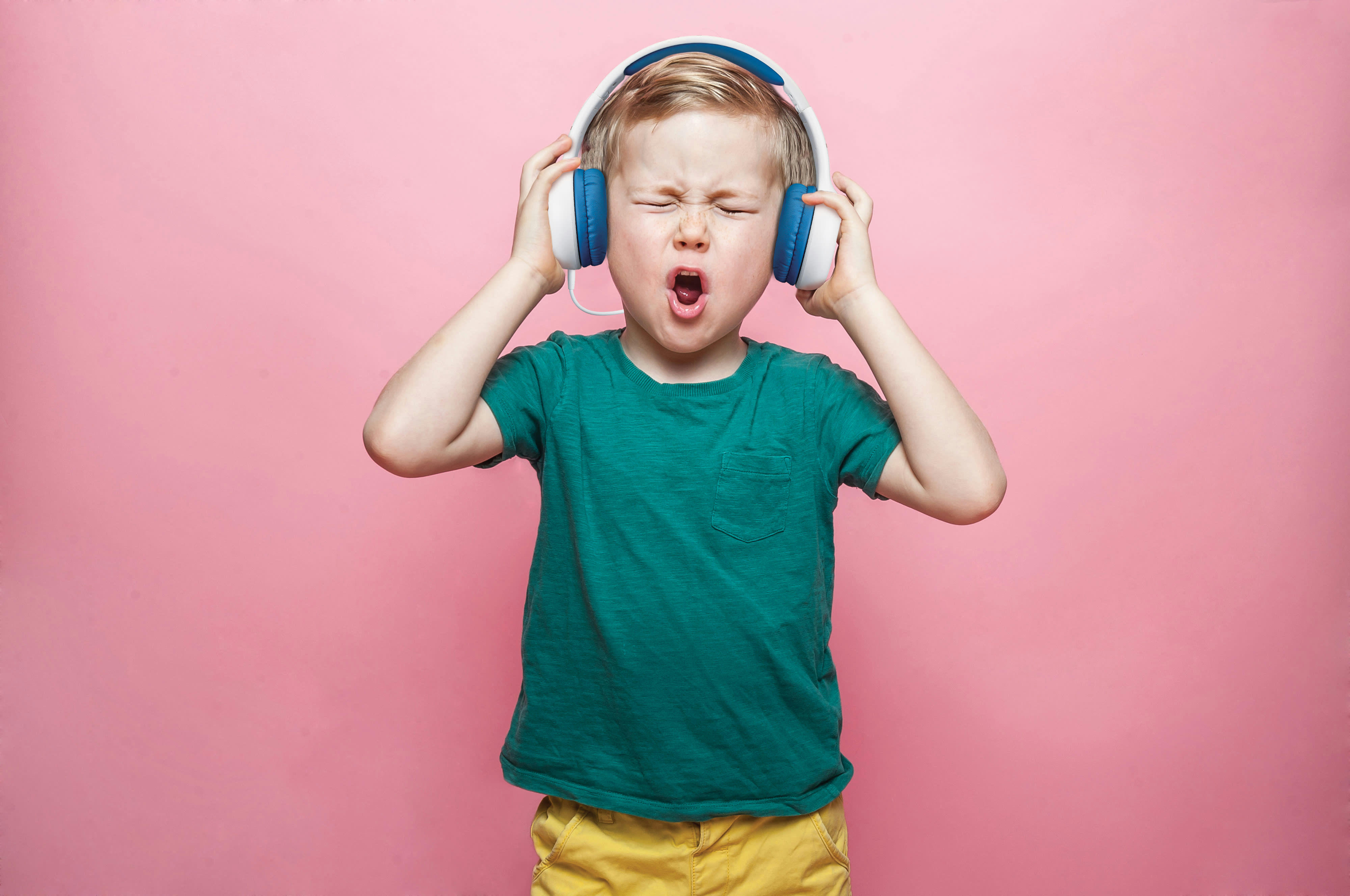 - Casque pour enfants bleu