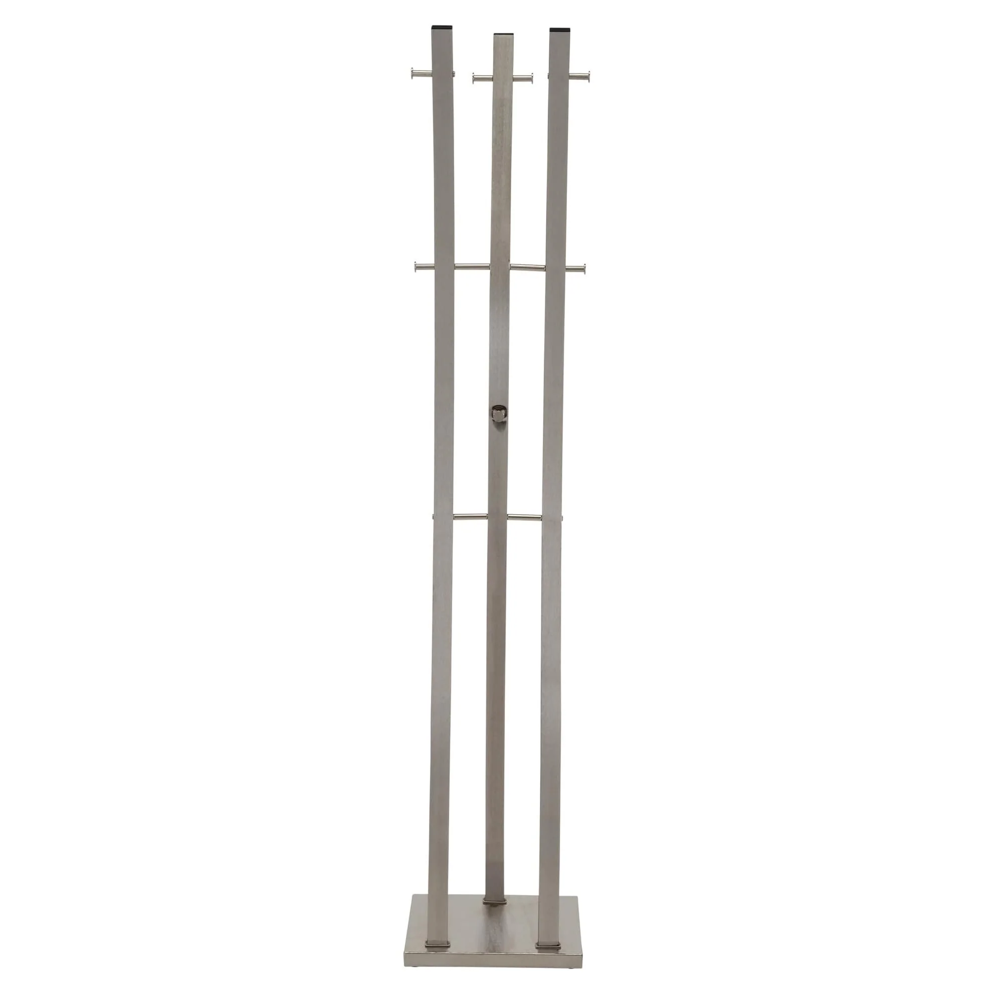 Neil Brushed Nickel Metal Coat Rack
