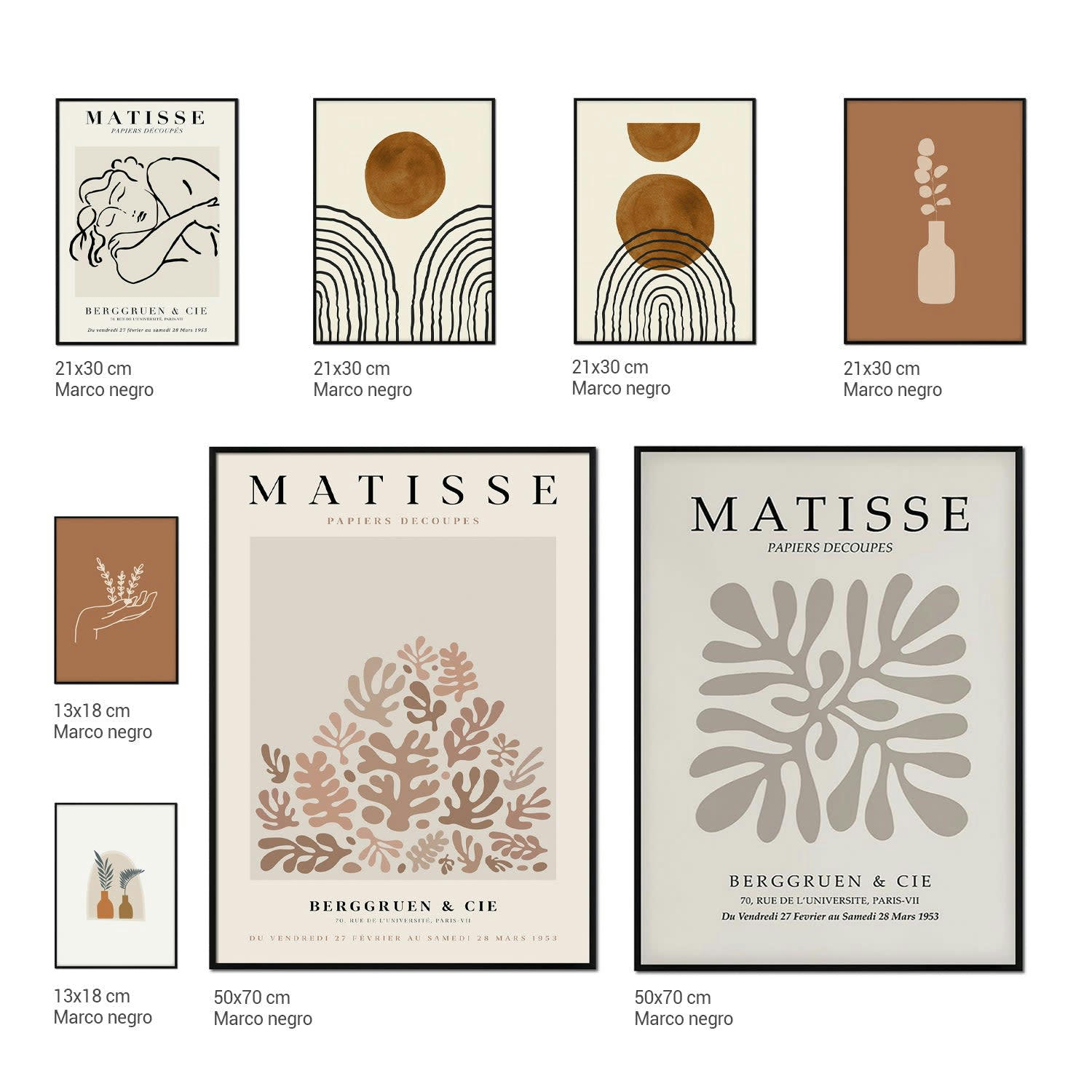 DÉCORATION MURALE - Décoration murale avec cadre en noir - Matisse