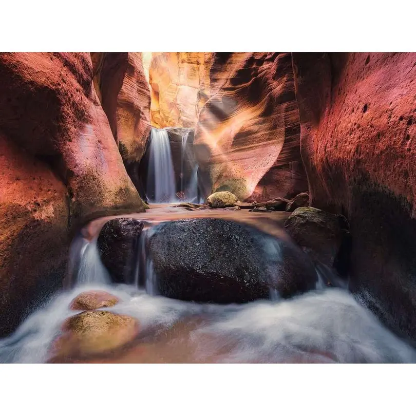 Puzzle Der Wasserfall im Red Canyon