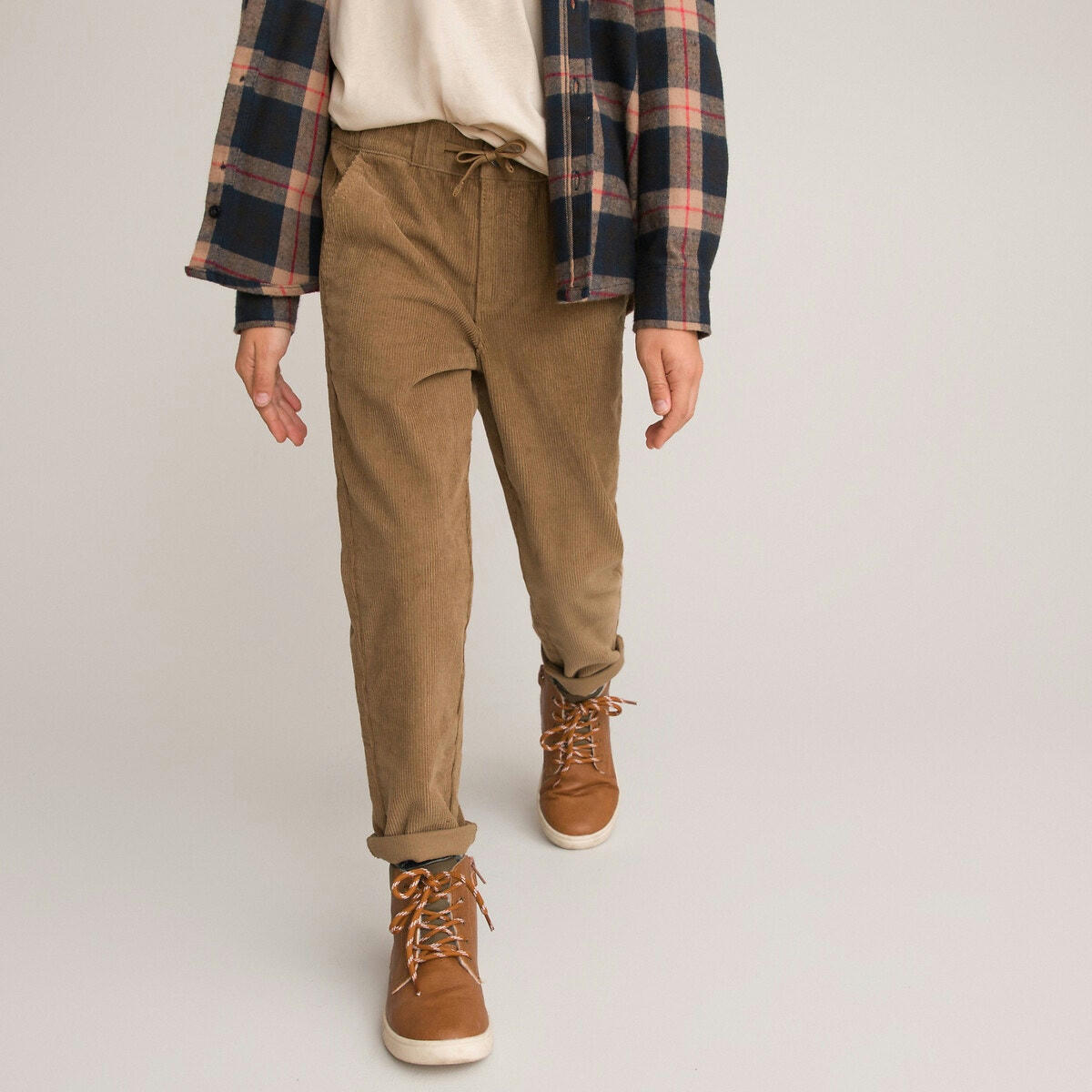 Pantalon droit en velours