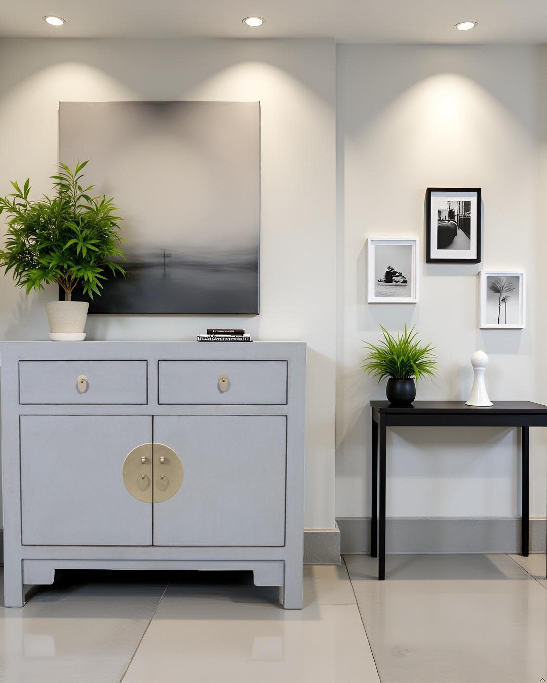 Fine Asianliving Chinese Kast Pastel Grijs -