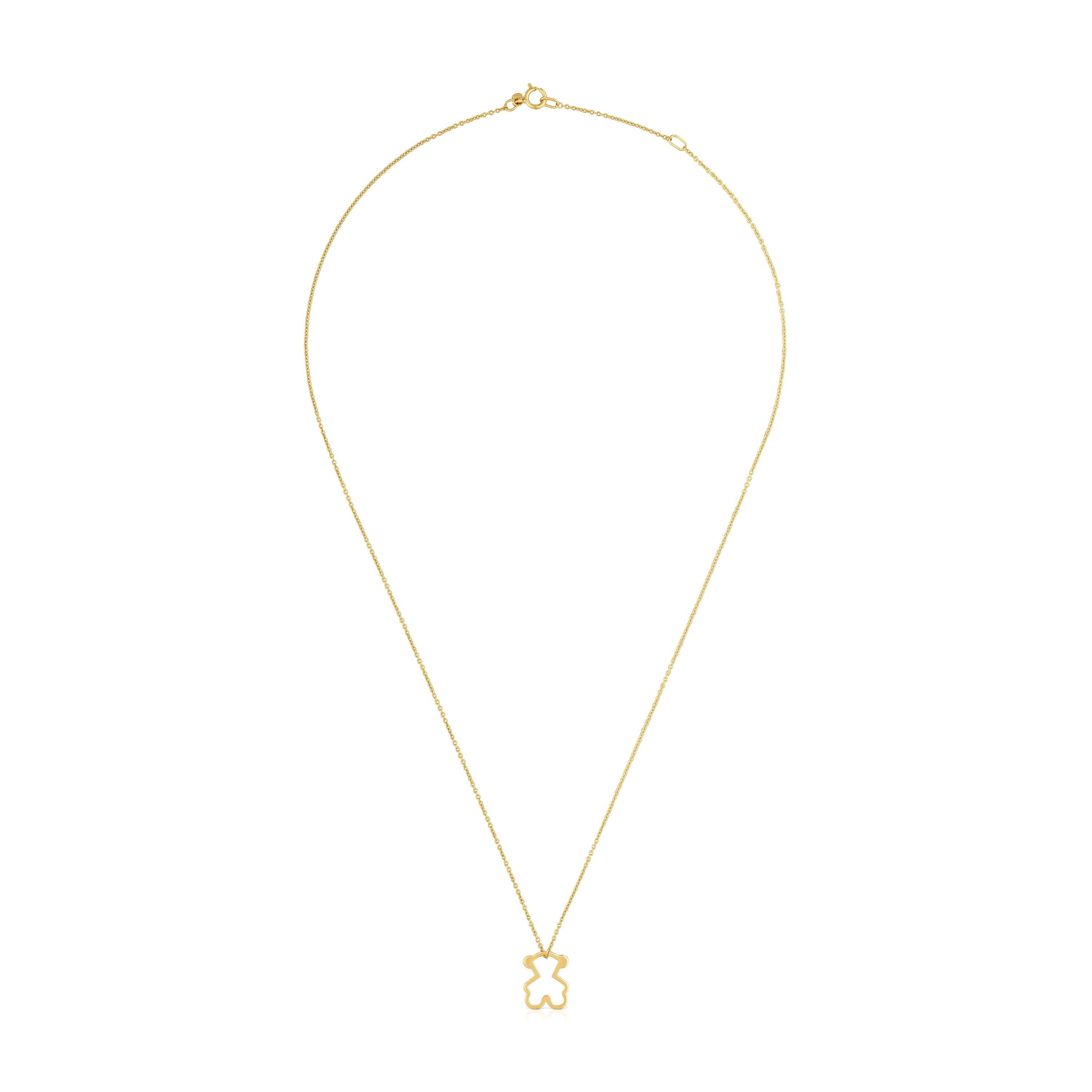 Collar oso de oro 9 kt Kaos