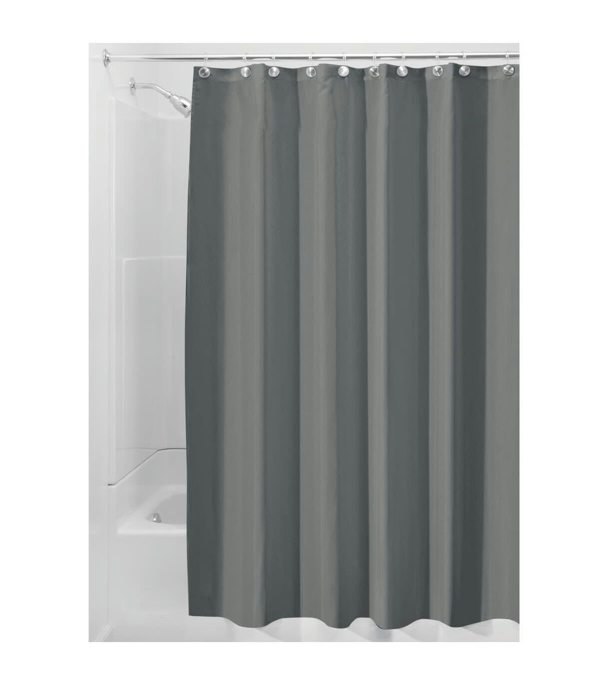 - Rideau de douche gris - 180 x 1 x H200 cm