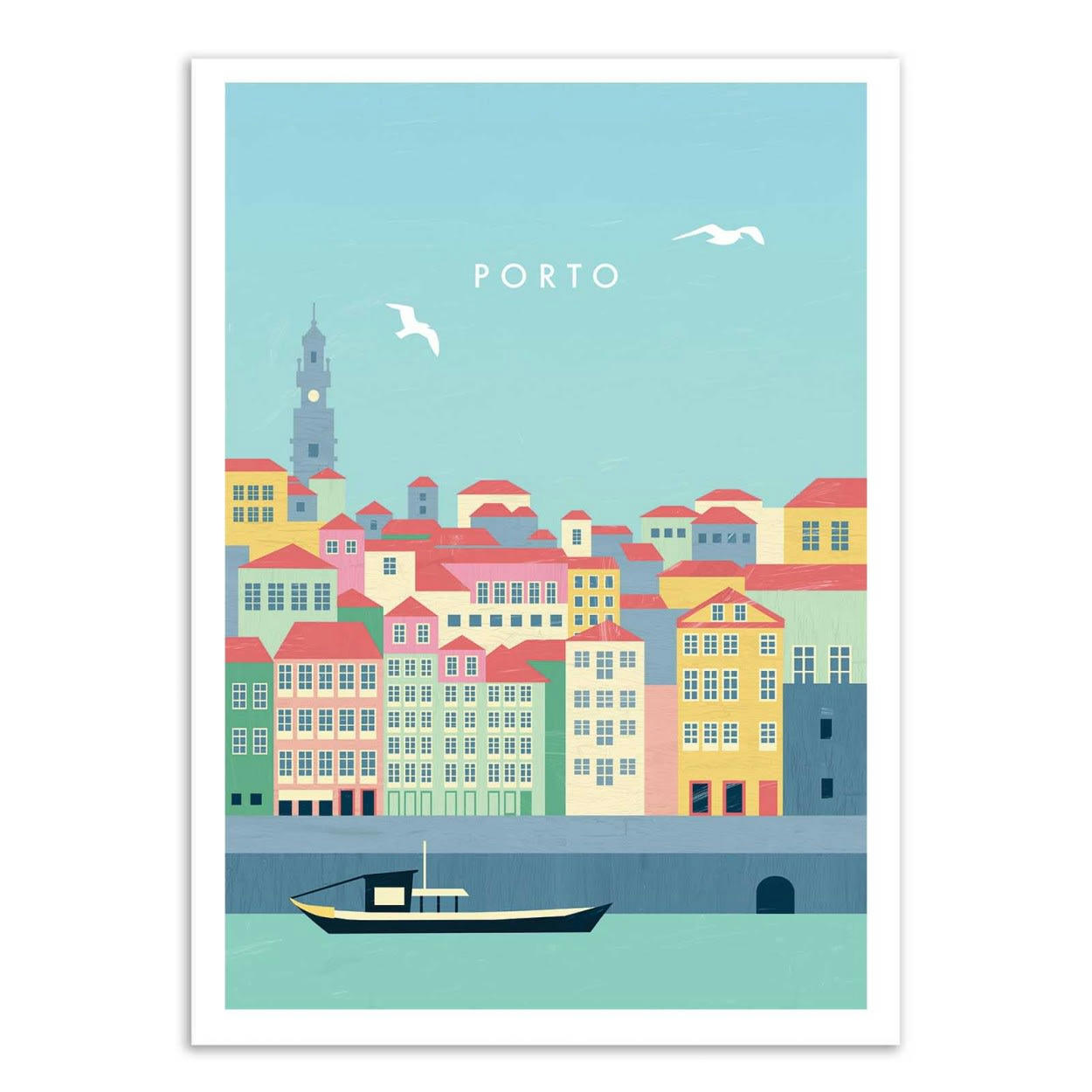 KATINKA REINKE - PORTO - Affiche d'art 30 x 40 cm