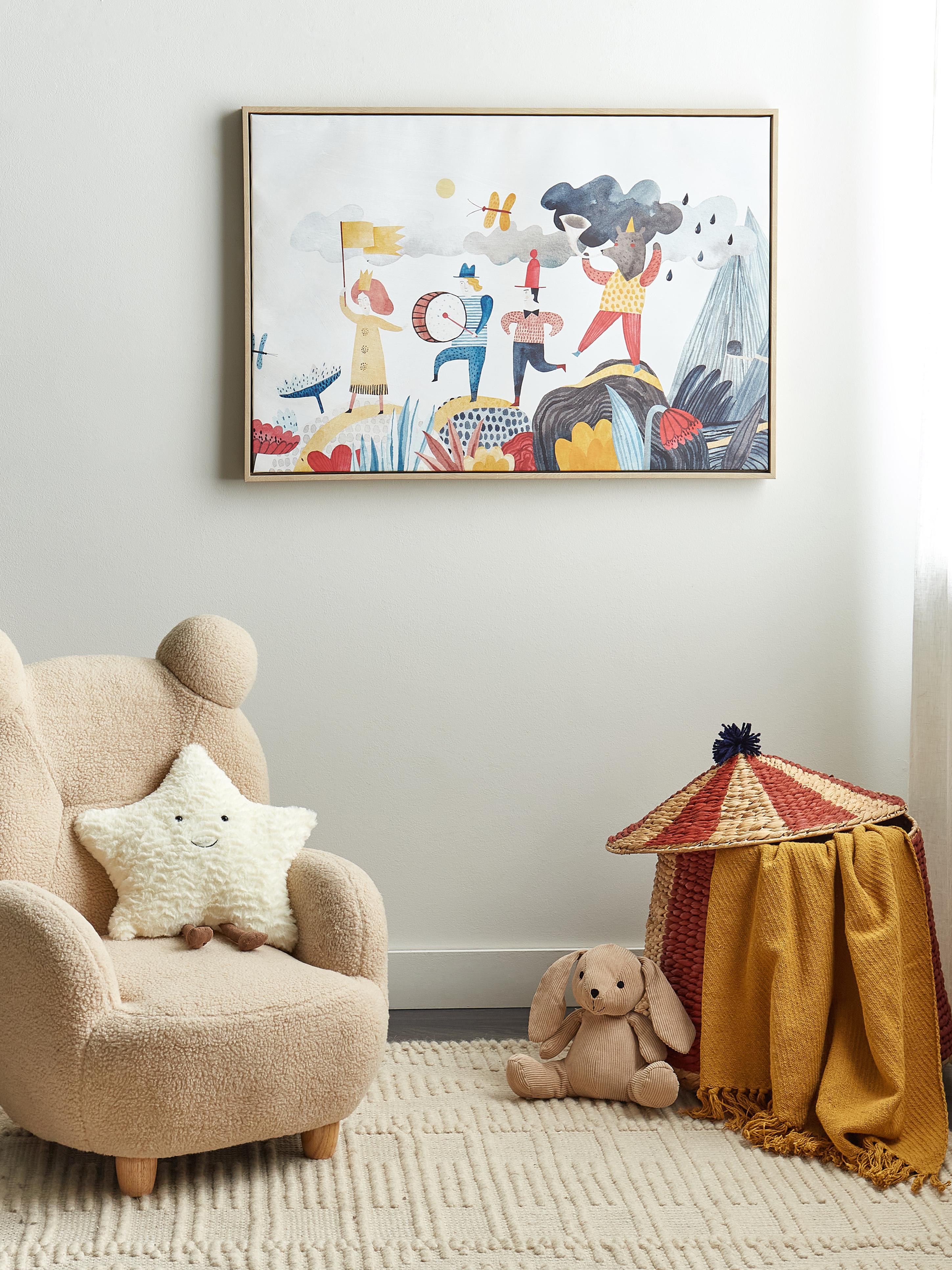 Canvas BIBBIENA Kids Motif 63 x 99 cm Multicolour