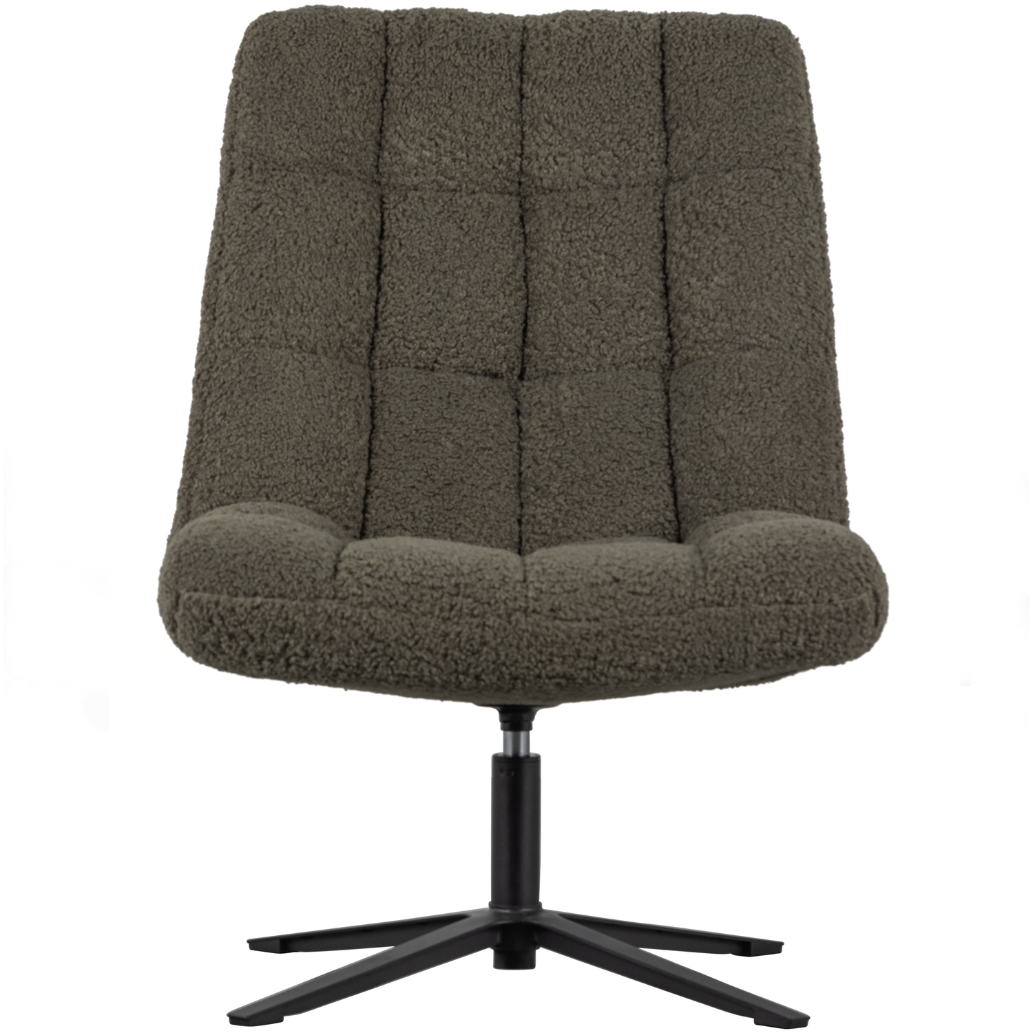 WOOOD draaibare fauteuil Job - Teddy - Groen - 101x70x85