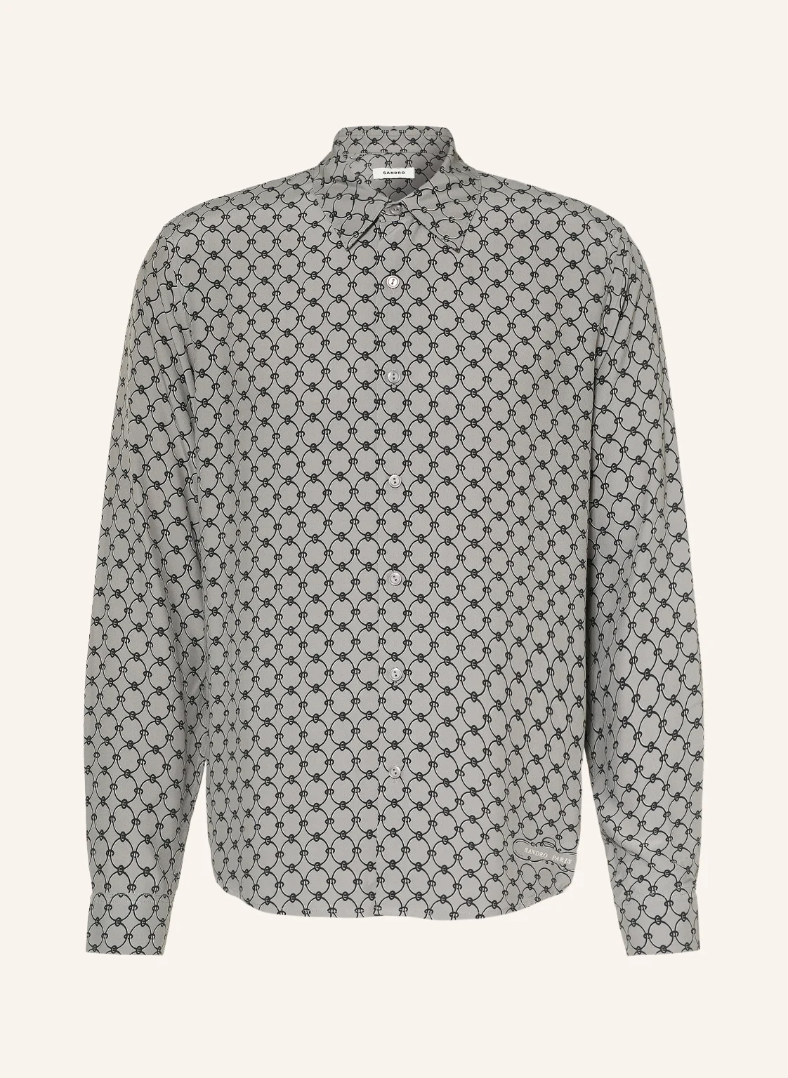 SANDRO Satinhemd Comfort Fit