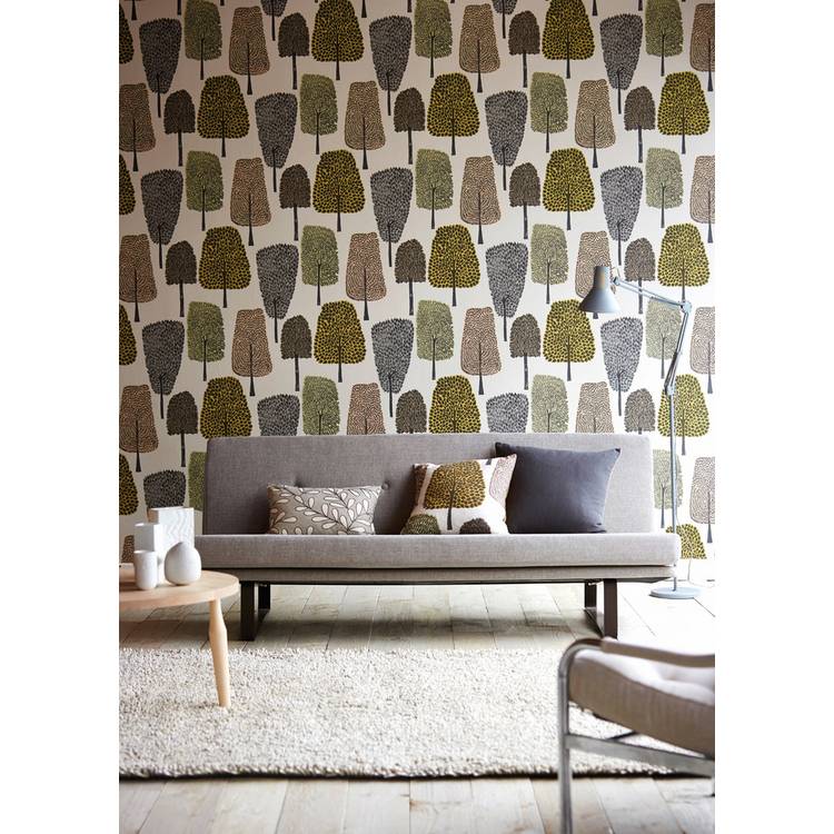 Scion Cedar Forest Multicoloured Wallpaper