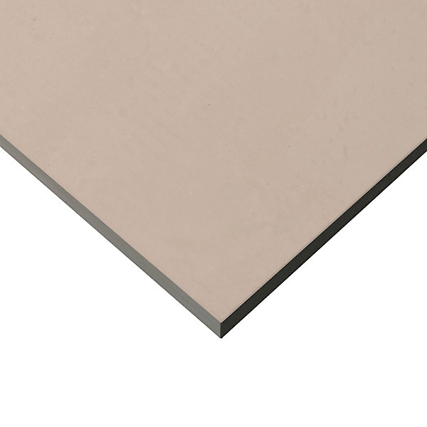 Faïence murale intérieur effet béton beige mat L.75 x l.25 cm x ép.8,7 mm, Terre