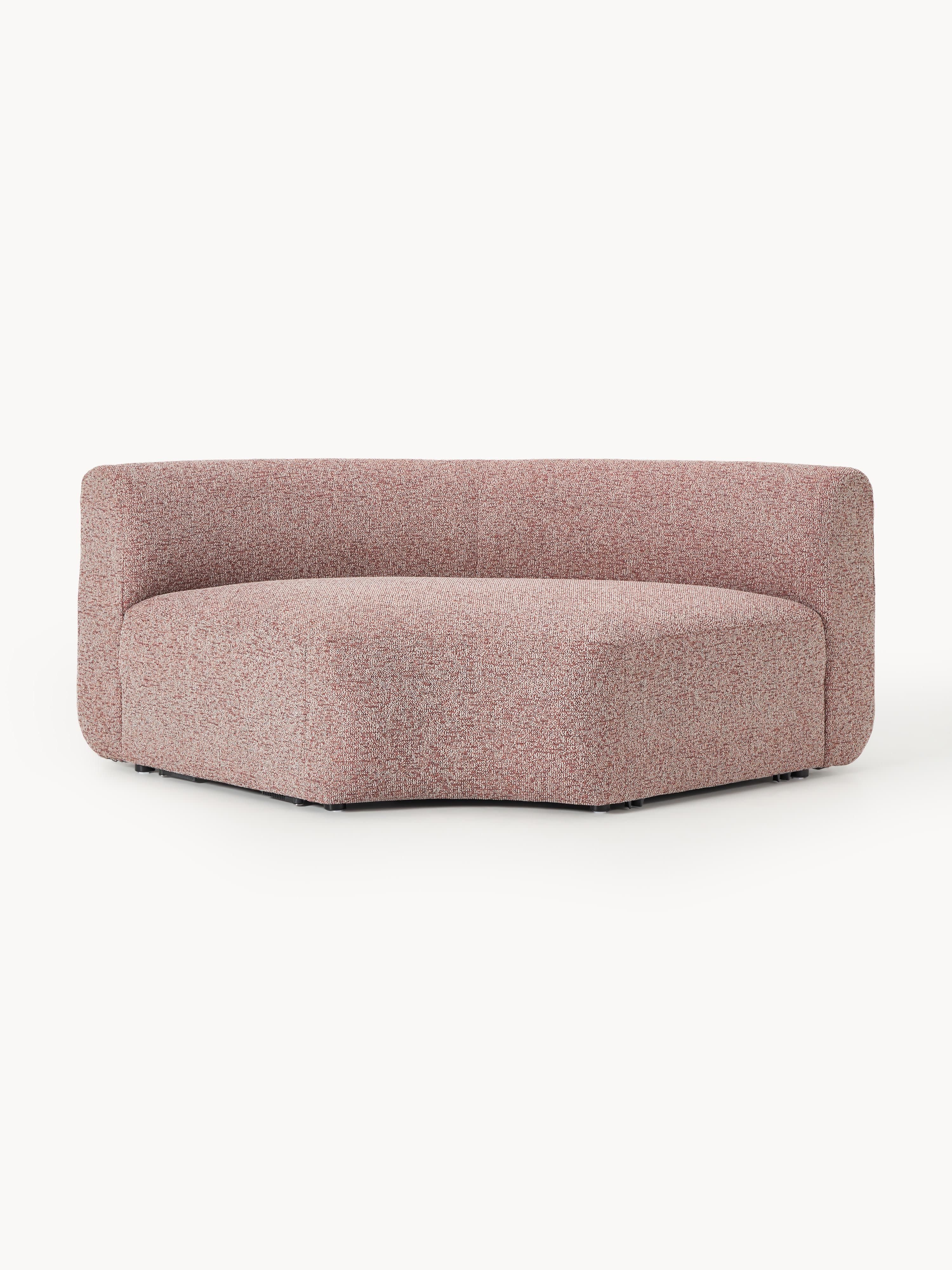 Rundes Bouclé-Eckmodul Sofia