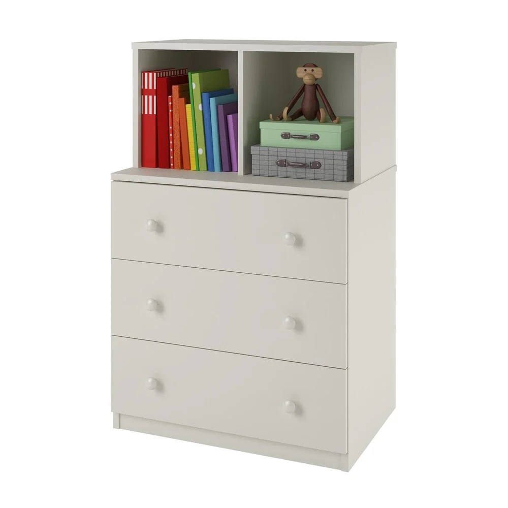 Taylor & Olive Loktak White Kids Dresser with Cubbies