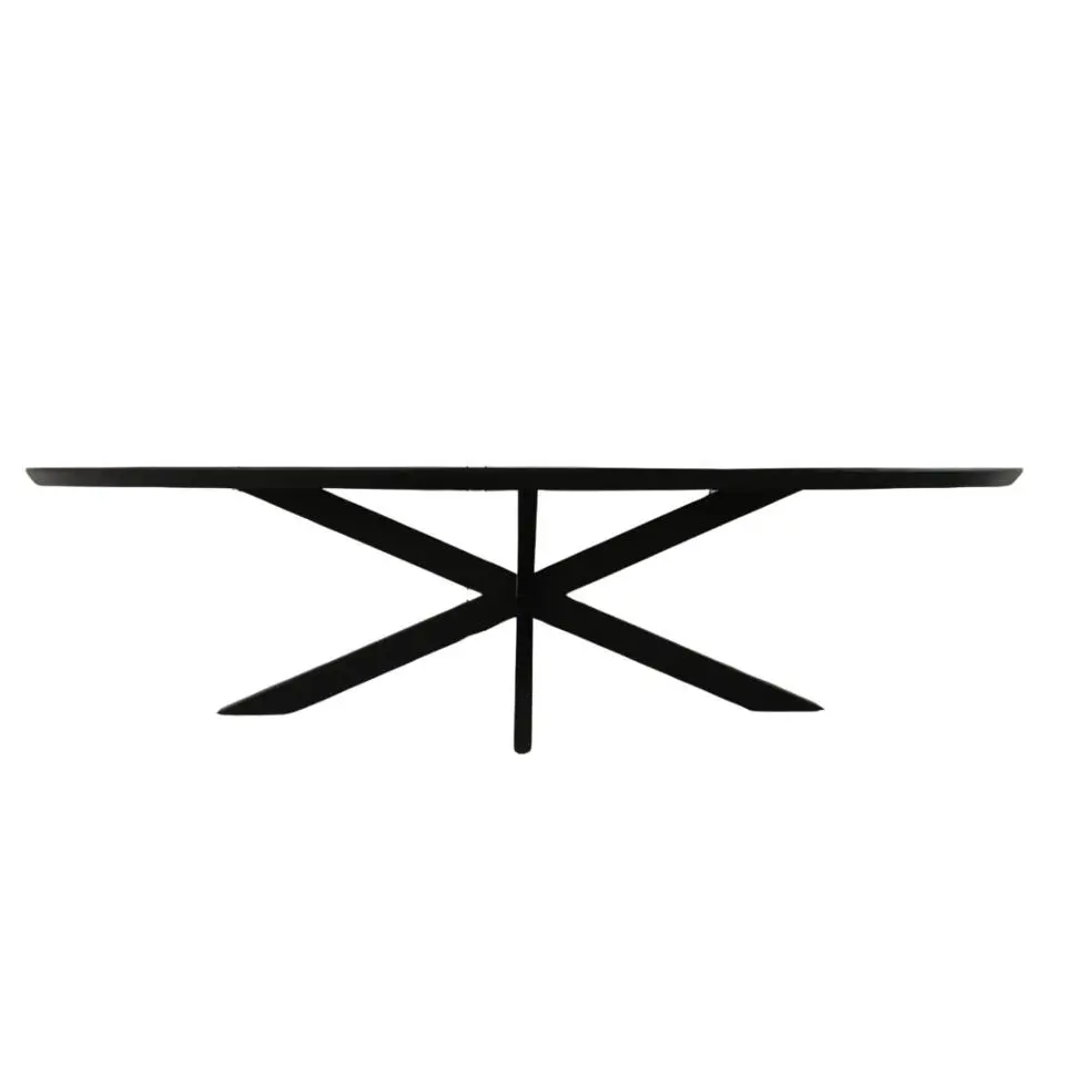 Starfurn - Eettafel Brandy - Zwart - 120x300x76 cm