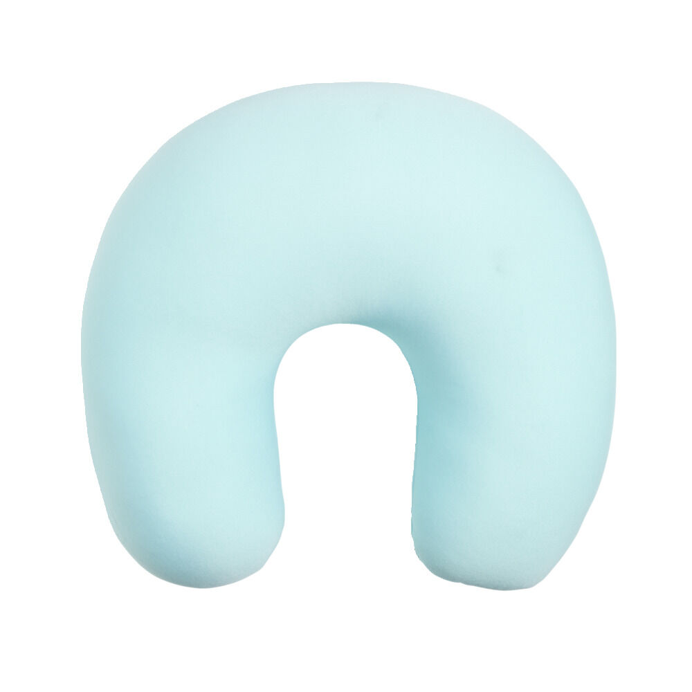 Coussin de voyage bleu ciel microbille