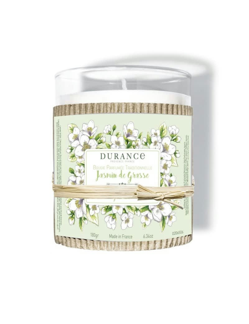 JASMIN DE GRASSE - Bougie parfumée traditionnelle jasmin 180g