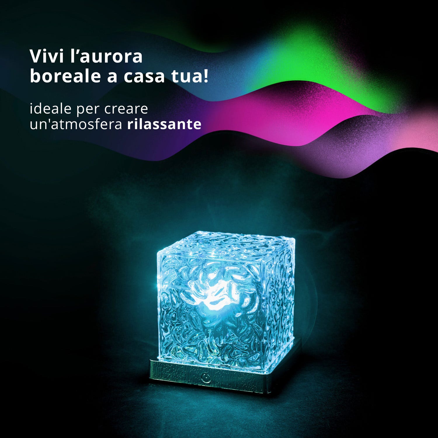 Lampada led 16 colori Aurora Boreale