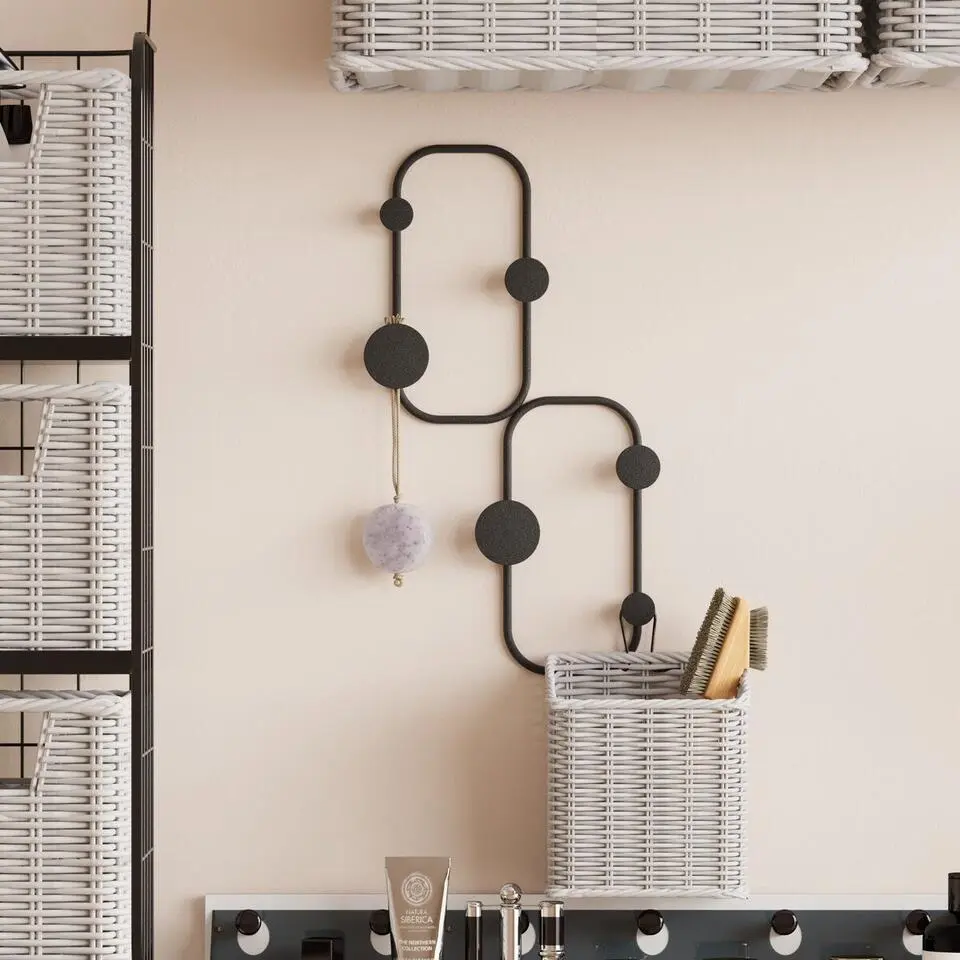 CALICOSY - Organisch gevormde wandkapstok LADYBUG - 5x26x48 cm