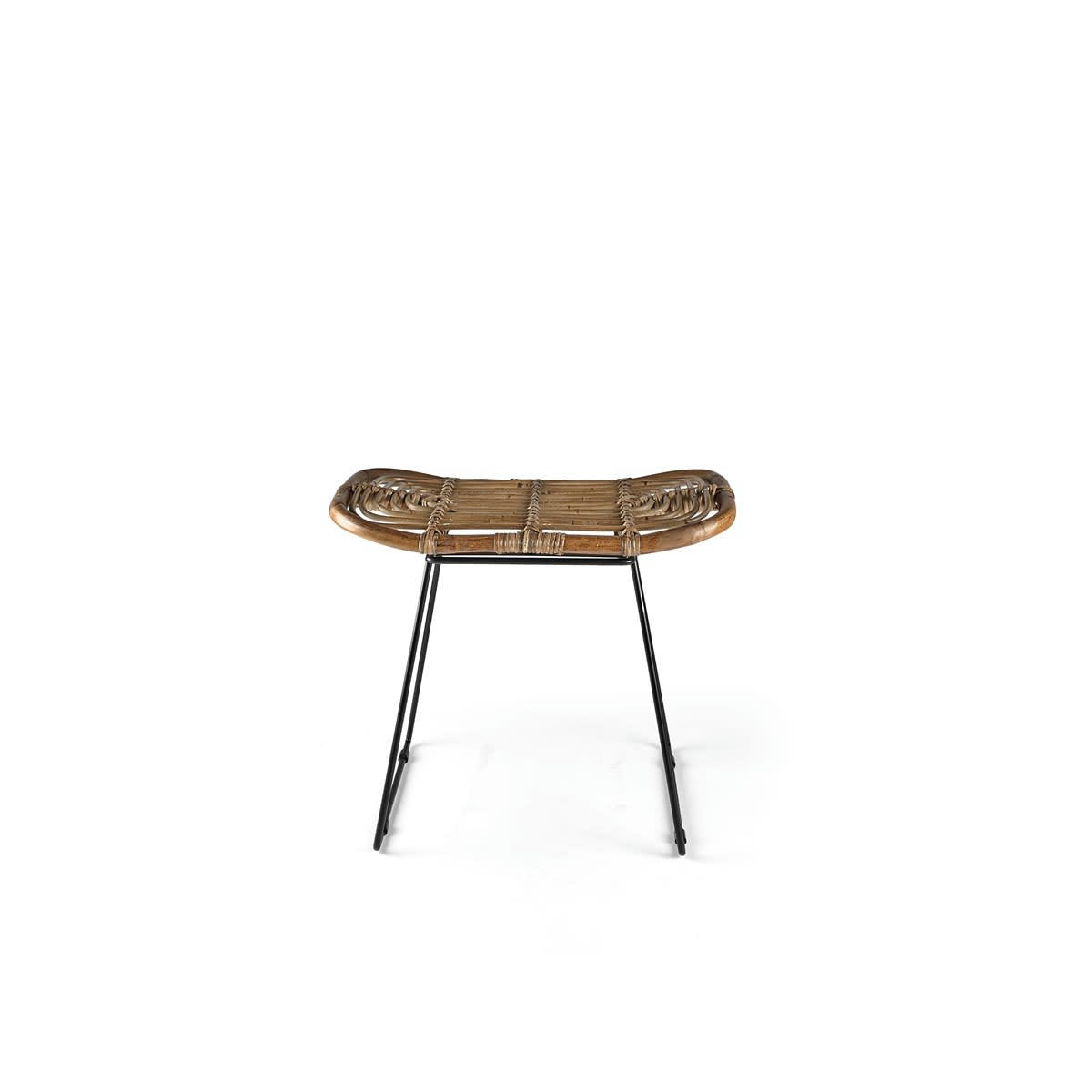 LIVING - Tabouret en fibre beige