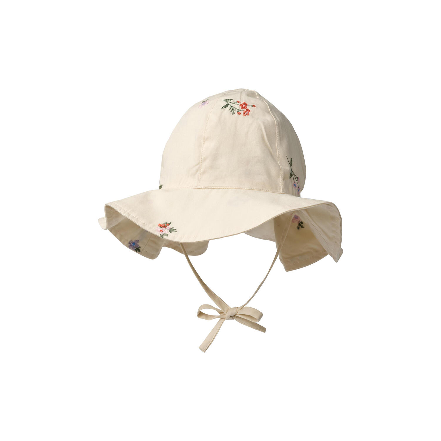 Sun Hat Daisy, ivory embroidery flowers