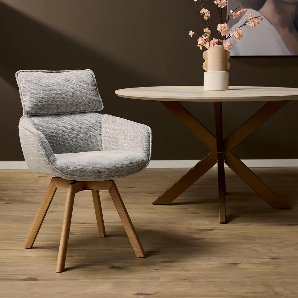 Starfurn - Eetkamerstoel Jon - Taupe - 64,5x59x91 cm