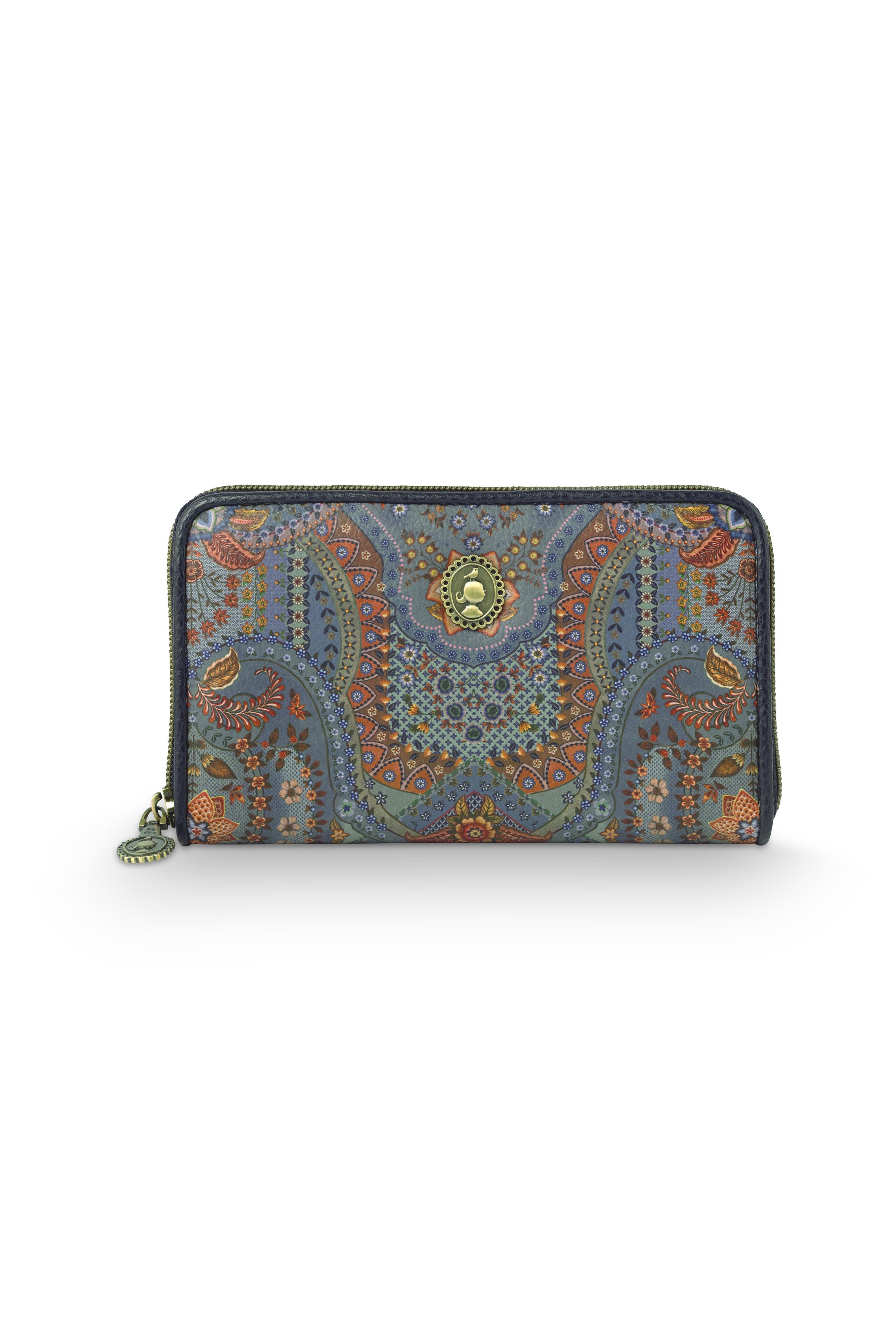 Pip Studio - Willow Portemonee Dames - Jabali - Blauw - 18x3x11cm