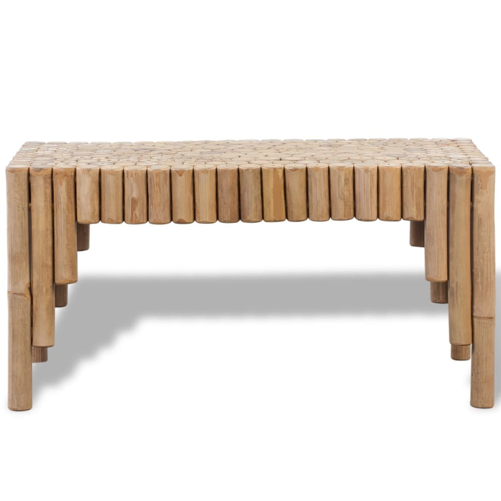 Stolik Kawowy Ława Stół Bambusowy 70x35x35 Do Salonu Do Pokoju