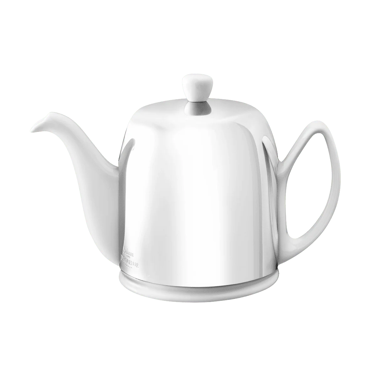 Théière 6 tasses cloche miroir