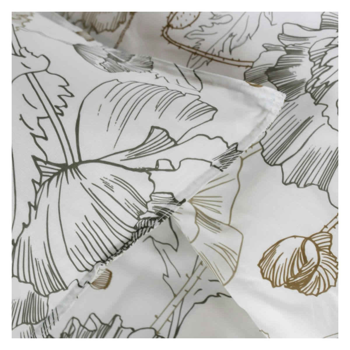 SUNSHINE EDDI - Parure de lit 2 personnes imprimé en Coton Blanc 220x240 cm