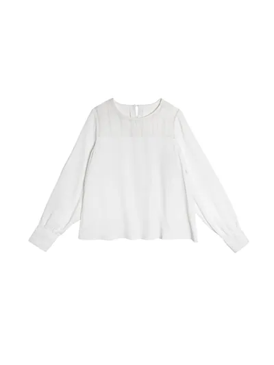 Patchwork Pleated Shirt - 25WDT272T
