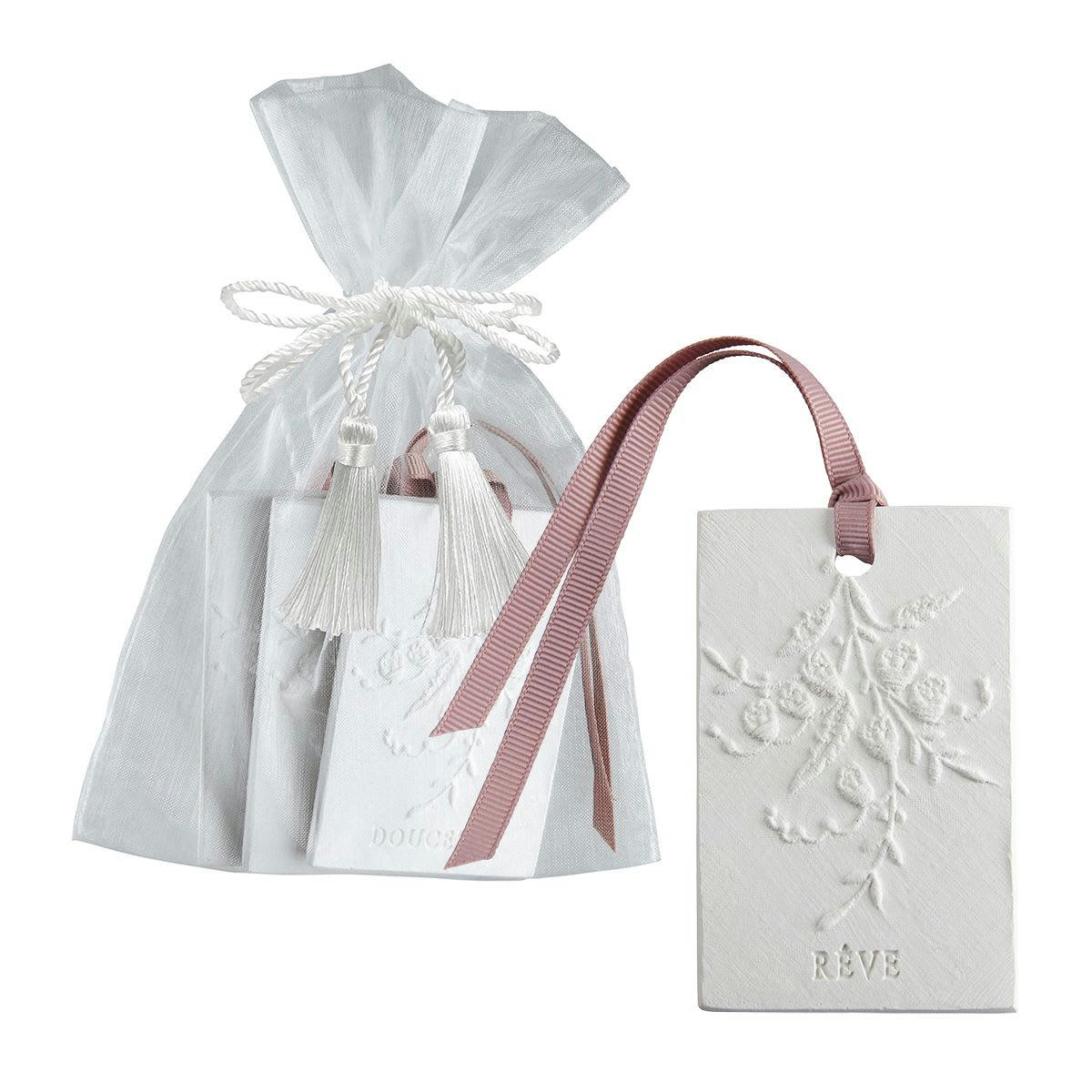 - Pochon de 3 décors parfumés Petits mots - Fleur de Thé