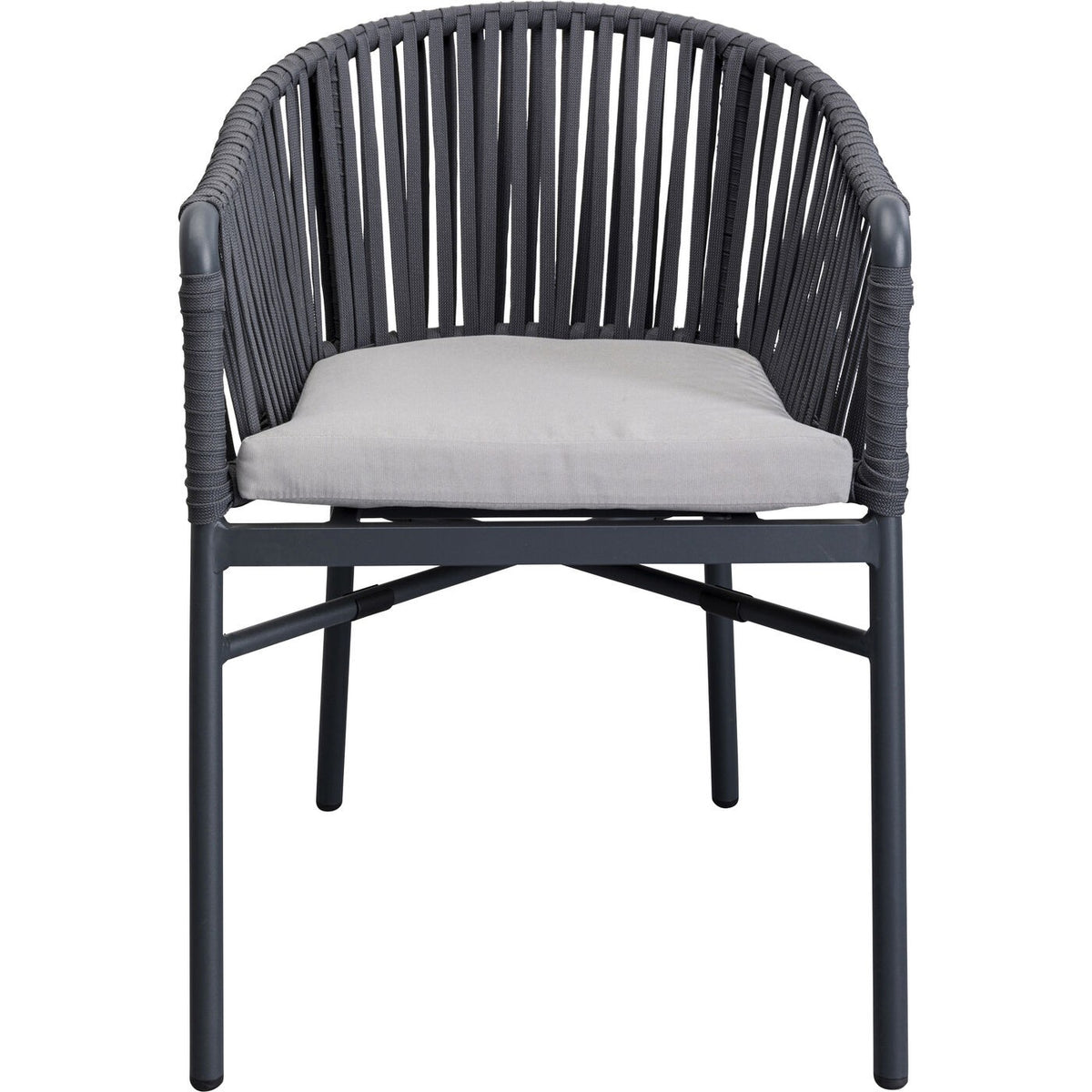 Kare Design Tuinstoel met armleuningen Santanyi grijs