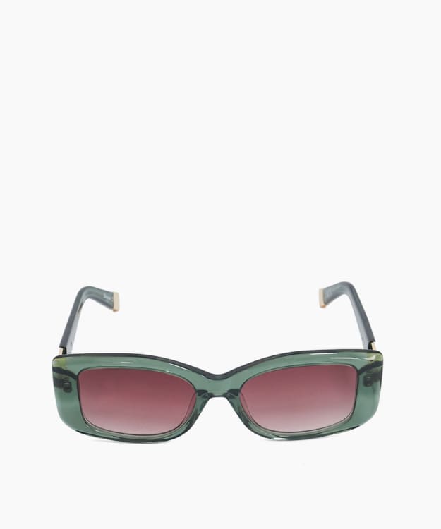 Goal Green - Slim Rectangular Sunglasses