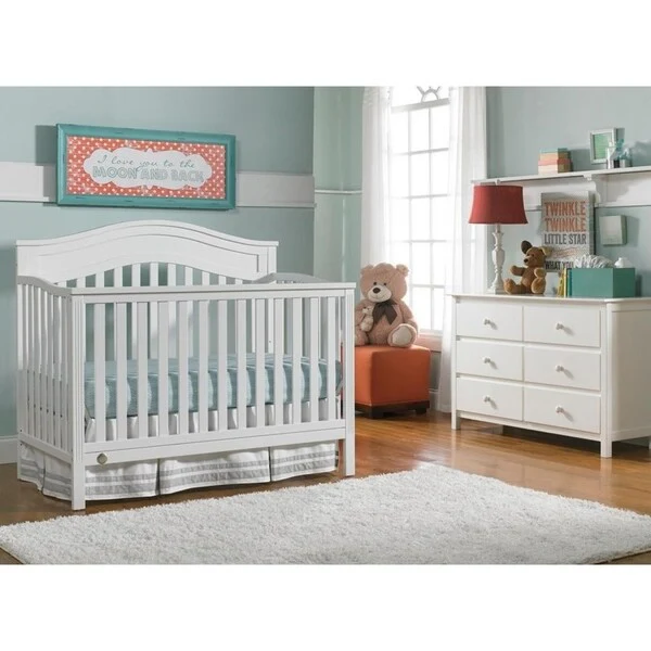 Aubree Convertible Crib, Snow White