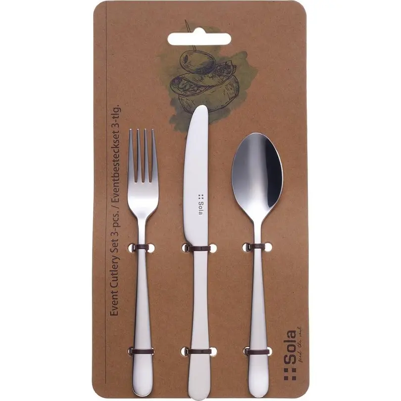 Besteckset 3-teilig Basic Alpha