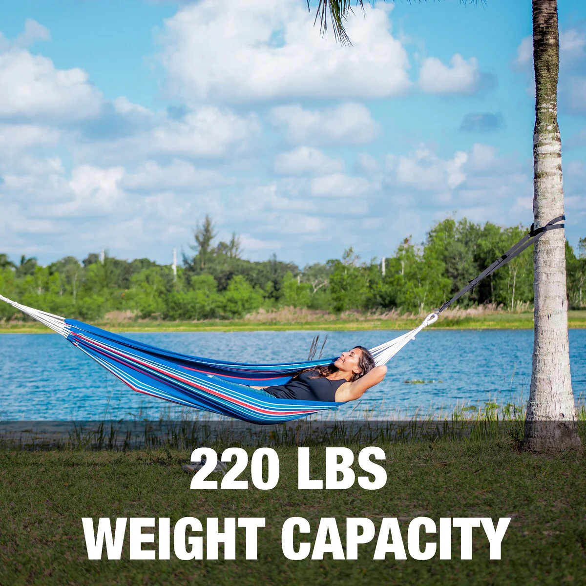 Hammock in a Bag with Hanging Hardware - 6' 5 long x 3' 4 wide bed size
