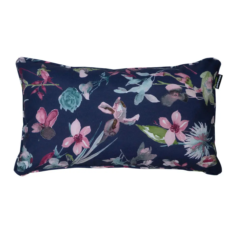 Madison - Sierkussen Cato - Blauw - 30x50x10cm - Set van 4