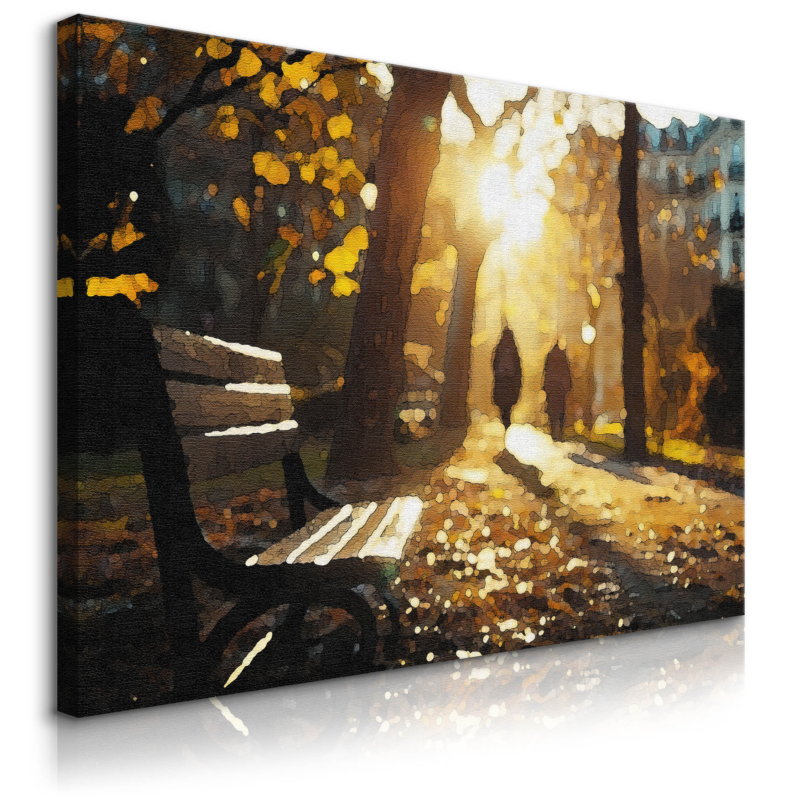 Obraz Jesienny Park O Zachodzie 30x20cm