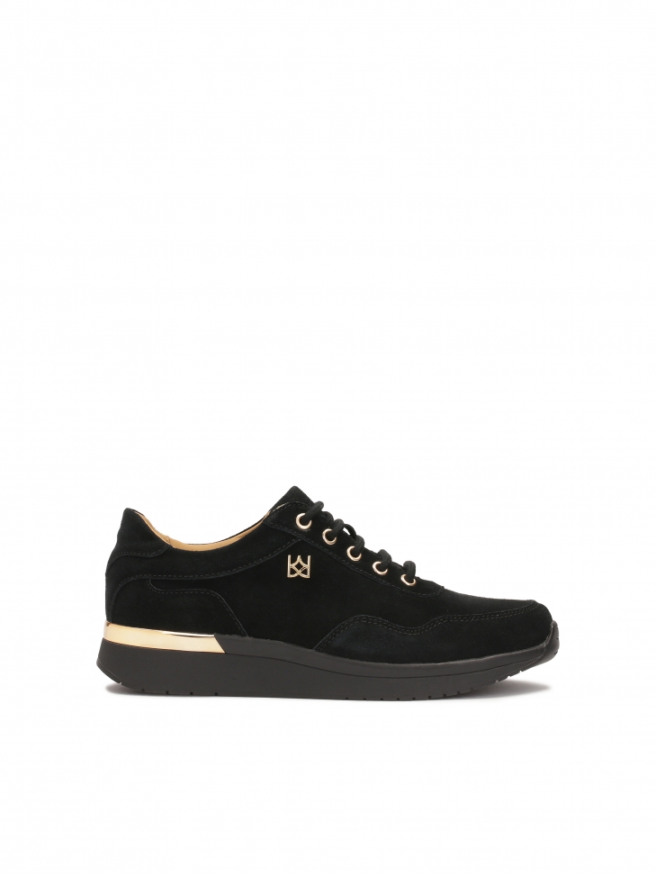 Suede black sneakers
