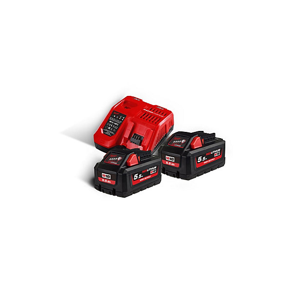 Pack de Batteries NRJ 18V 5.5Ah avec Chargeur M18 HNRG552 Milwaukee