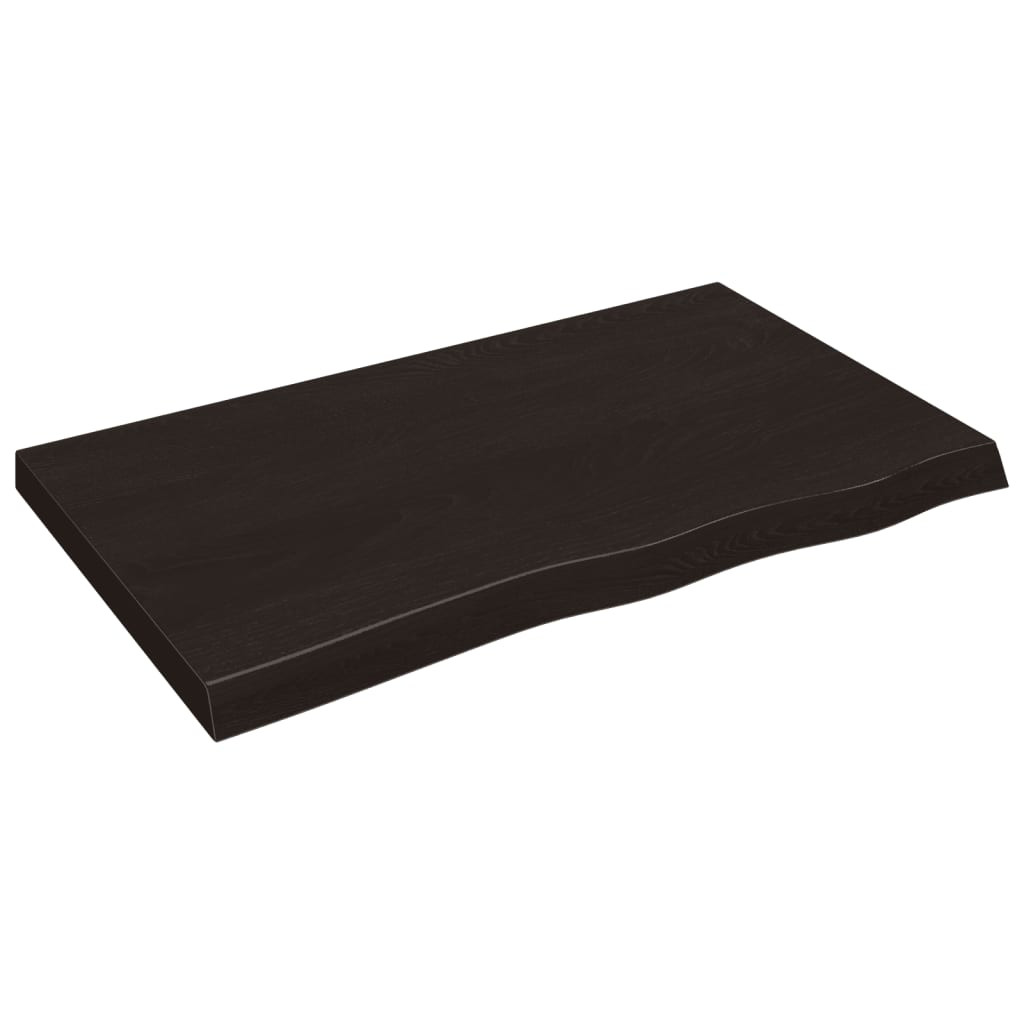 VidaXL Półka ciemnobrązowa 100x60x(2-6) cm